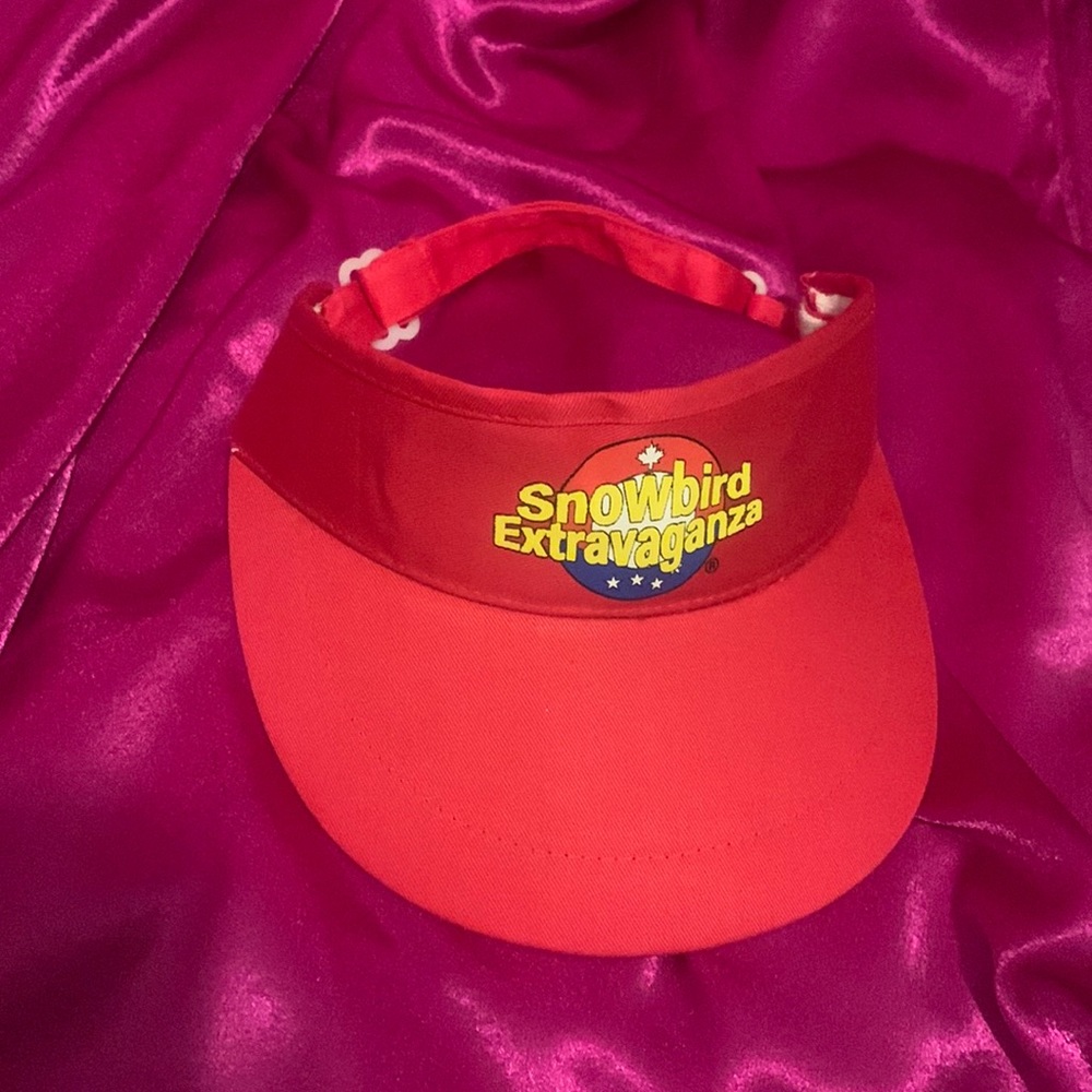 Let’s bring visors back! Red snowbird visor. Seriously a great gift. Lik…